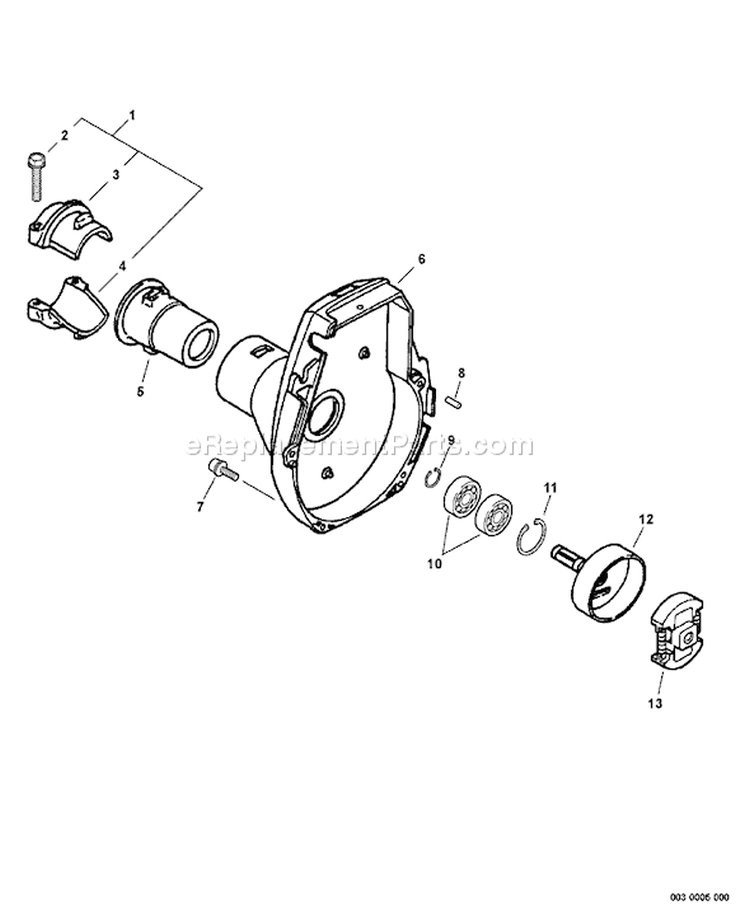 Page F Diagram and Parts List for SRM-210 08075195 - 08467771 Echo Trimmer