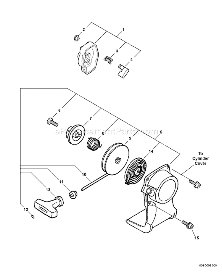 Page N Diagram and Parts List for SRM-210 S80313001001 - S80313999999 Echo Trimmer