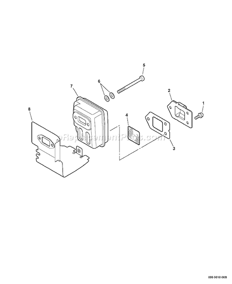 Page E Diagram and Parts List for SRM-210I 05022116 - 05999999 Echo Trimmer