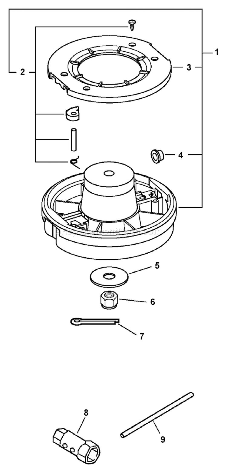 Page R Diagram and Parts List for SRM-210I 10001001 - 10999999 Echo Trimmer