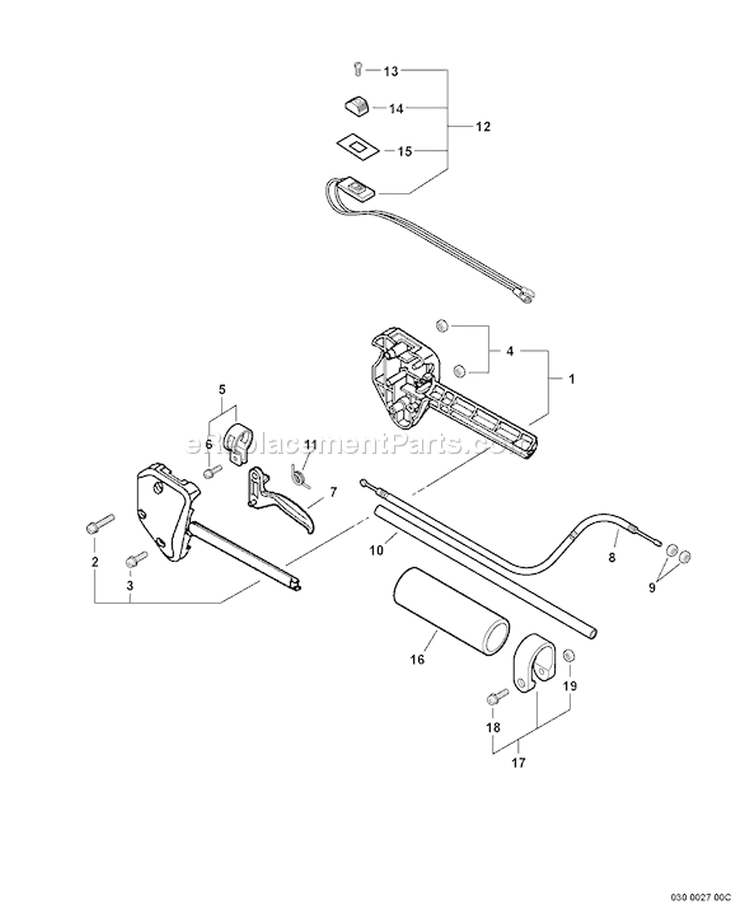 Page B Diagram and Parts List for SRM-211 02001001 - 02999999 Echo Trimmer