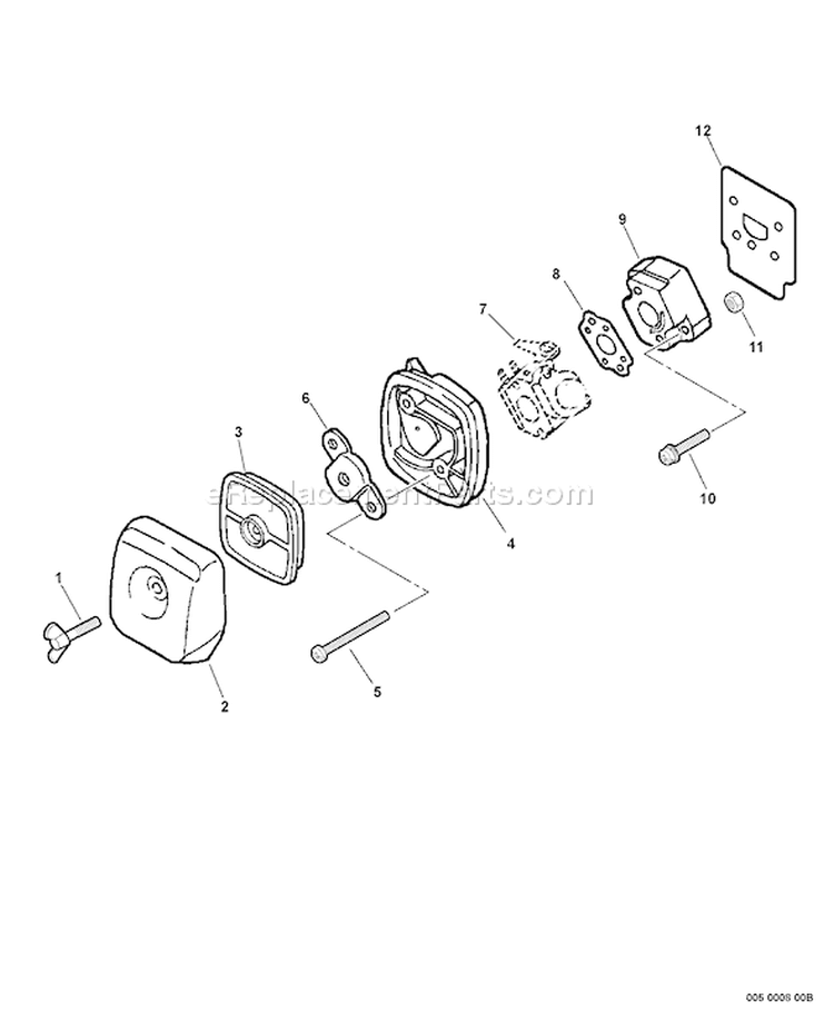 Page K Diagram and Parts List for SRM-211 02001001 - 02999999 Echo Trimmer