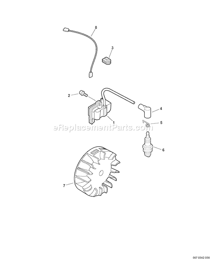 Page J Diagram and Parts List for SRM-211 02001001 - 02999999 Echo Trimmer