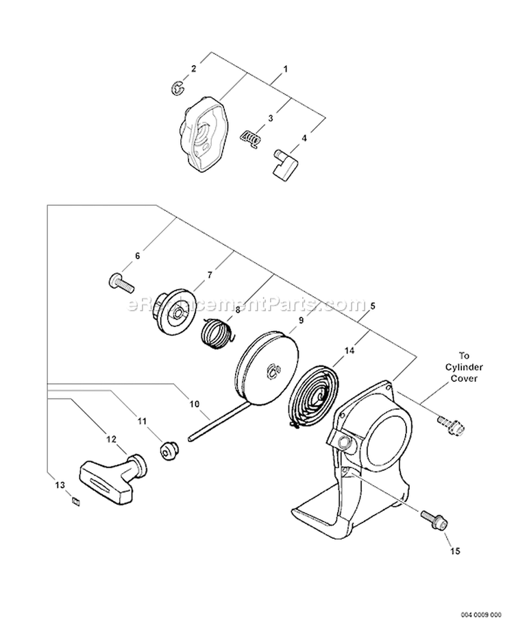 Page R Diagram and Parts List for SRM-210SB 10001301 - 10999999 Echo Trimmer