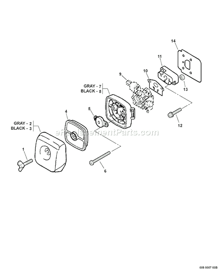 Page K Diagram and Parts List for SRM-211I 09001701 - 09999999 Echo Trimmer