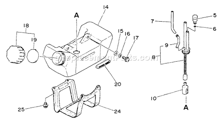 Page D Diagram and Parts List for SRM-2200  Echo Trimmer
