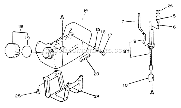 Page D Diagram and Parts List for SRM-2201  Echo Trimmer