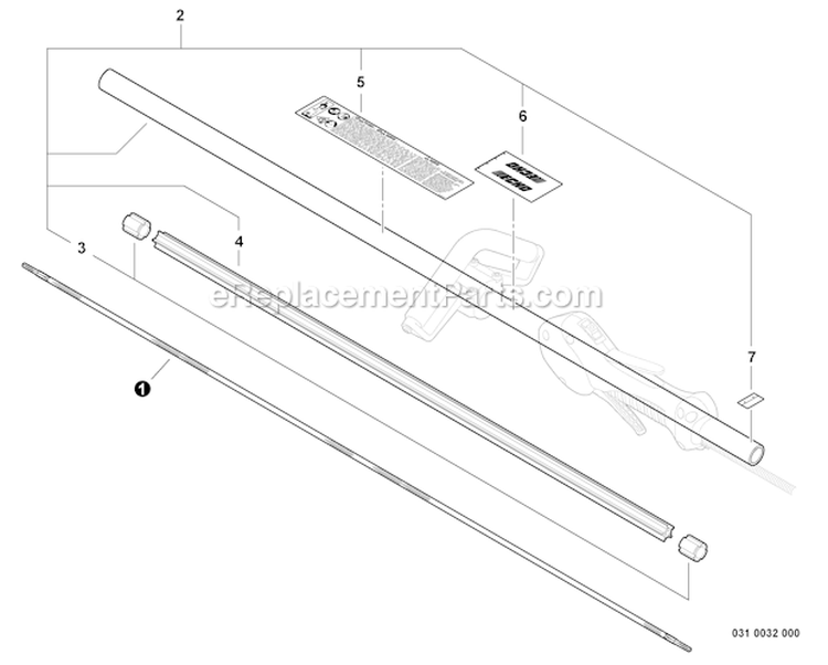 Page P Diagram and Parts List for SRM-225 S03912001001 - S03912999999 Echo Trimmer