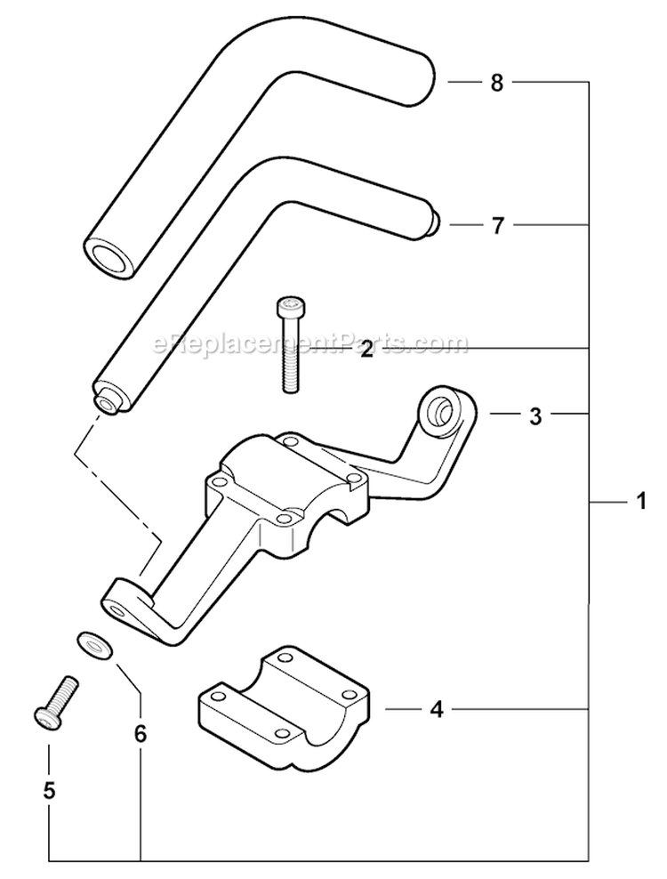 Page H Diagram and Parts List for SRM-225 S03912001001 - S03912999999 Echo Trimmer