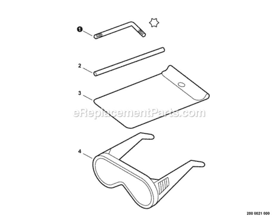 Tools Diagram and Parts List for SRM-225 S89312001001 - S89312013423 Echo Trimmer