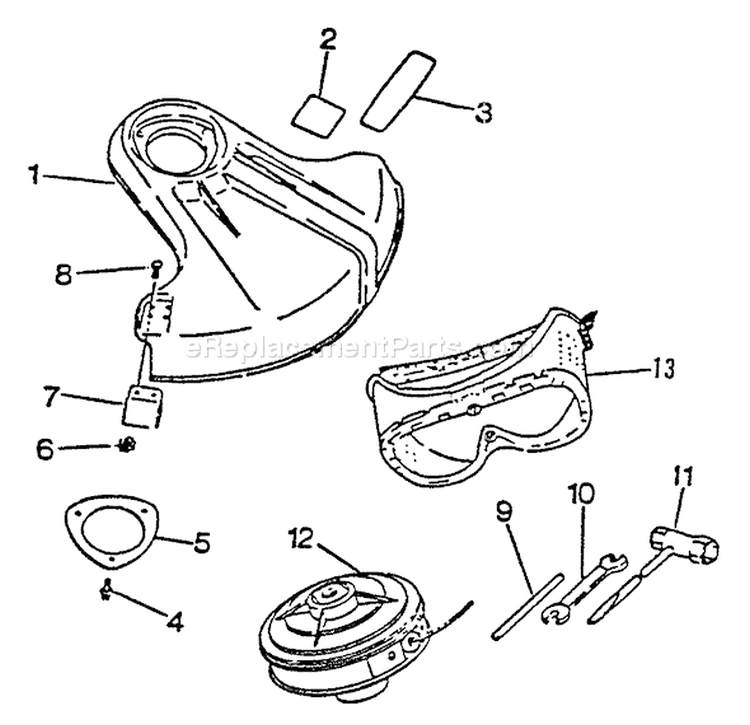 Page G Diagram and Parts List for SRM-2301 After S/N 0031001 Echo Trimmer