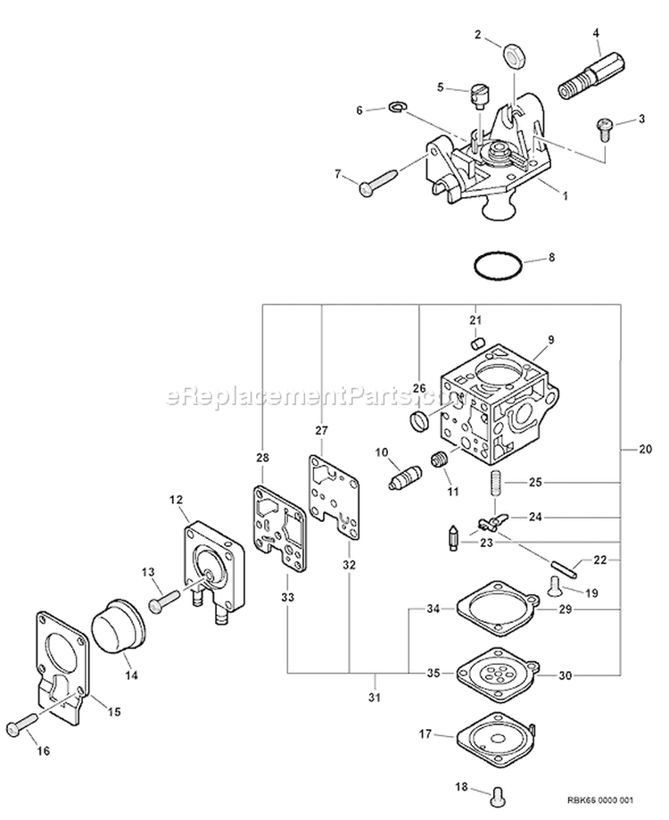Page A Diagram and Parts List for PPT-231 06001001-06001293 Echo Pole Saw