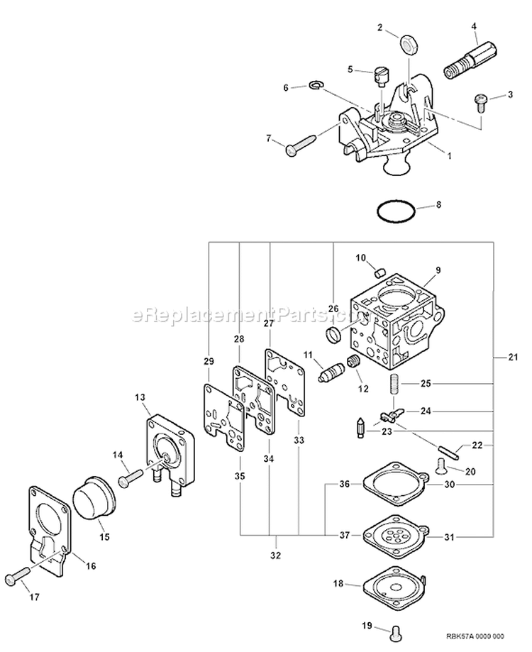Page A Diagram and Parts List for SRM-231U 02001001 - 02999999 Echo Trimmer