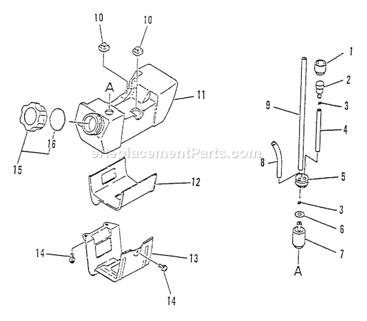Page D Diagram and Parts List for SRM-2501S SRM-2501 After S/N 098241 Echo Trimmer