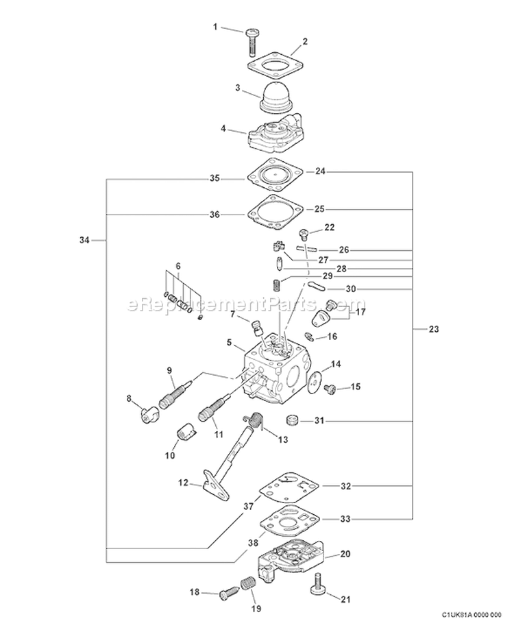 Page A Diagram and Parts List for SRM-251E 10002092 - 10999999 Echo Trimmer