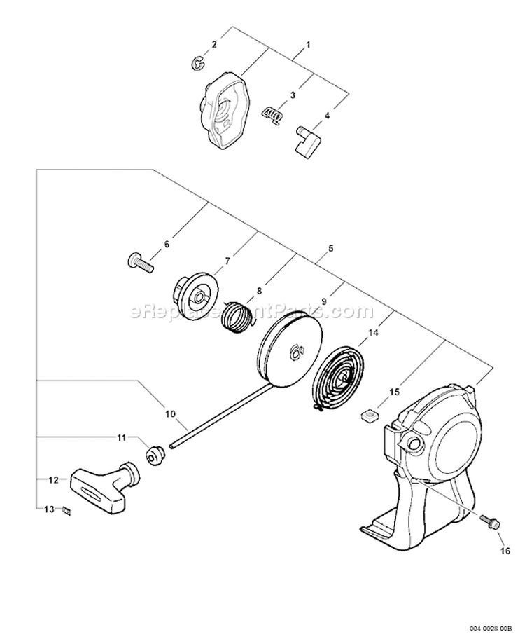 Page M Diagram and Parts List for SRM-251E 10002092 - 10999999 Echo Trimmer