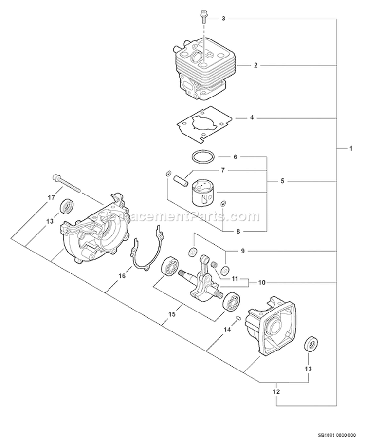 Page C Diagram and Parts List for SRM-251E 10002092 - 10999999 Echo Trimmer