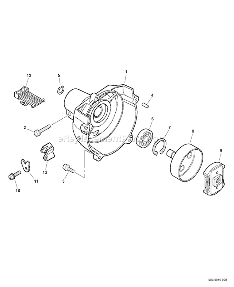 Page E Diagram and Parts List for SRM-251E 10002092 - 10999999 Echo Trimmer