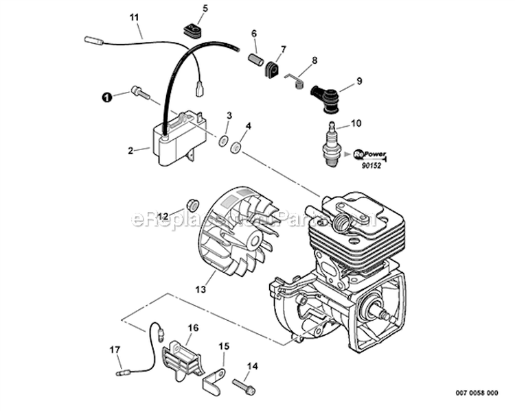 Page I Diagram and Parts List for SRM-265 S70311001001-S70311999999 Echo Trimmer