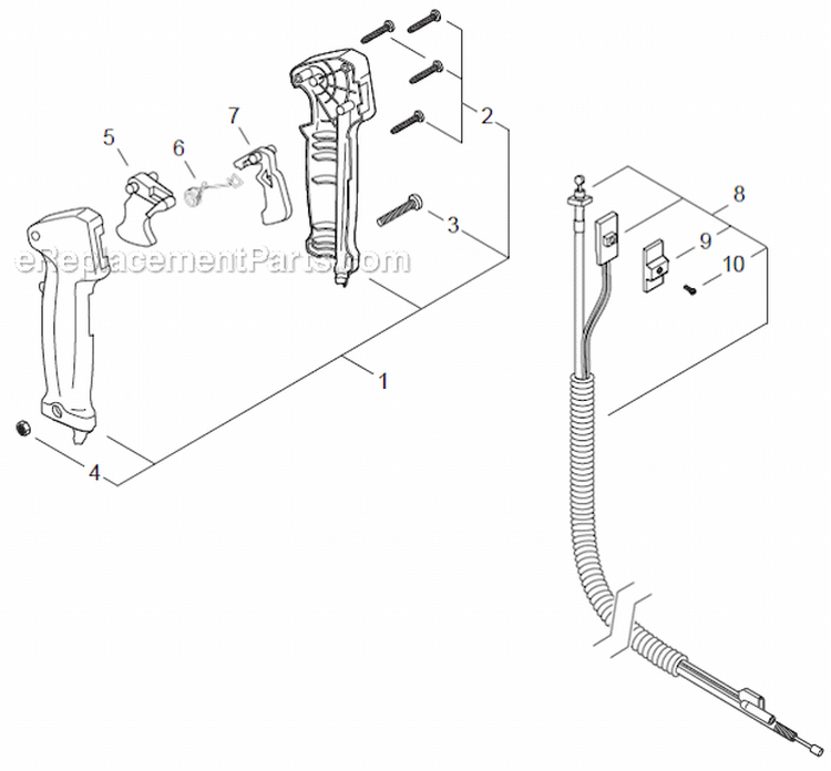 Page L Diagram and Parts List for SRM-266U  Echo Trimmer