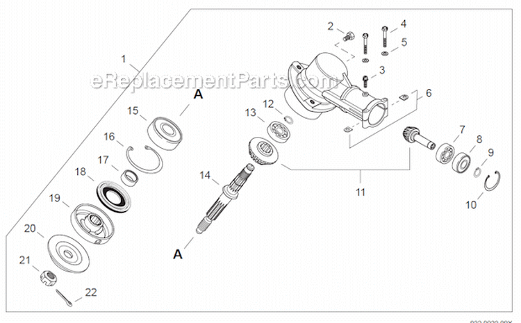 Page M Diagram and Parts List for SRM-266U  Echo Trimmer
