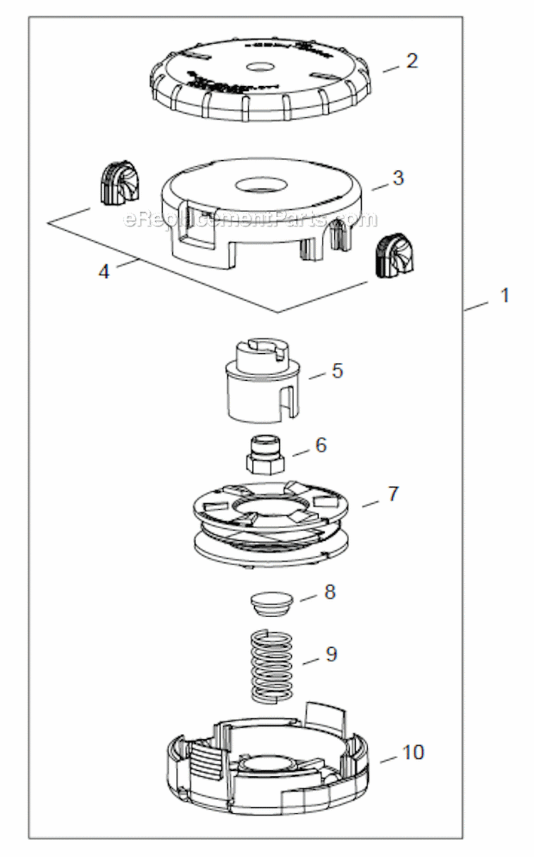 Page P Diagram and Parts List for SRM-266U  Echo Trimmer
