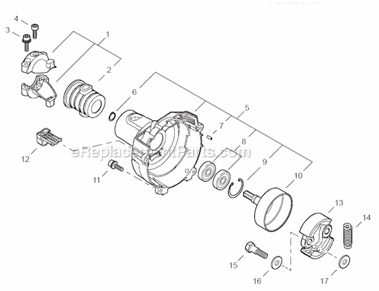 Page C Diagram and Parts List for SRM-266U  Echo Trimmer