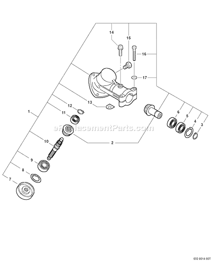 Page G Diagram and Parts List for SRM-265T S81013001001 - S81013999999 Echo Trimmer