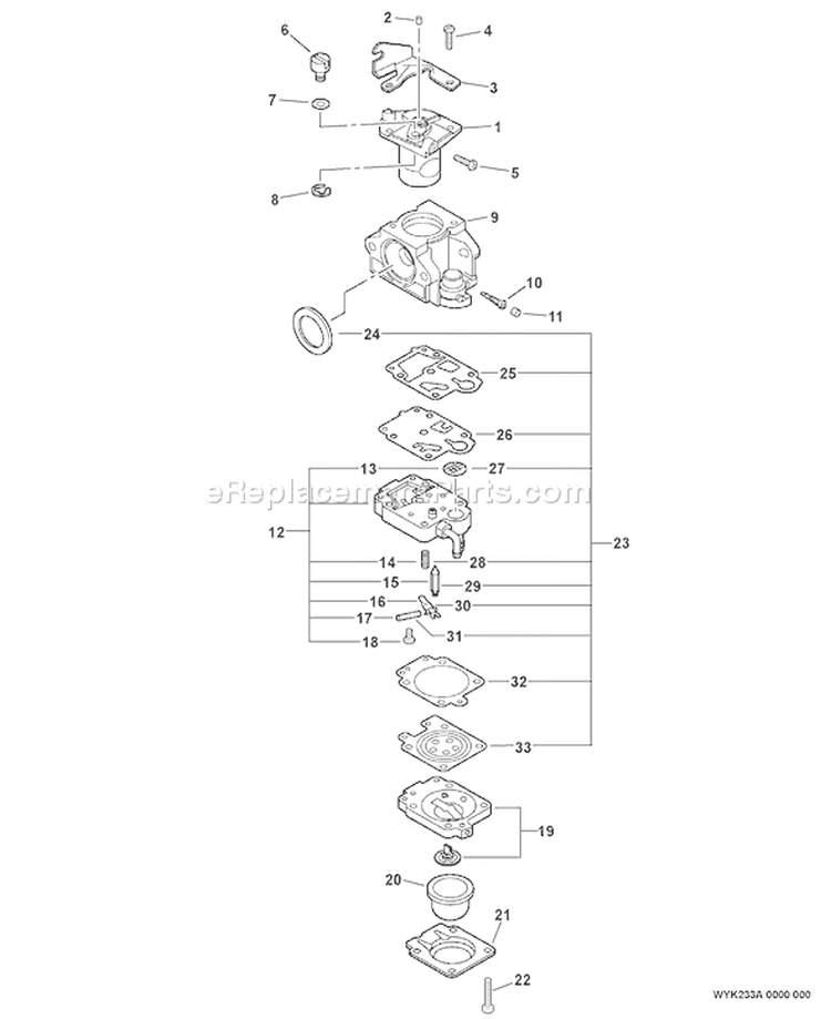 Page A Diagram and Parts List for PPT-280 E09213001001-E09213999999 Echo Pole Saw