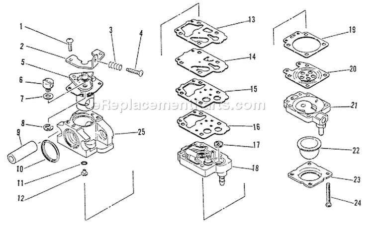 Page A Diagram and Parts List for SRM-3000 027001 - 034000 Echo Trimmer