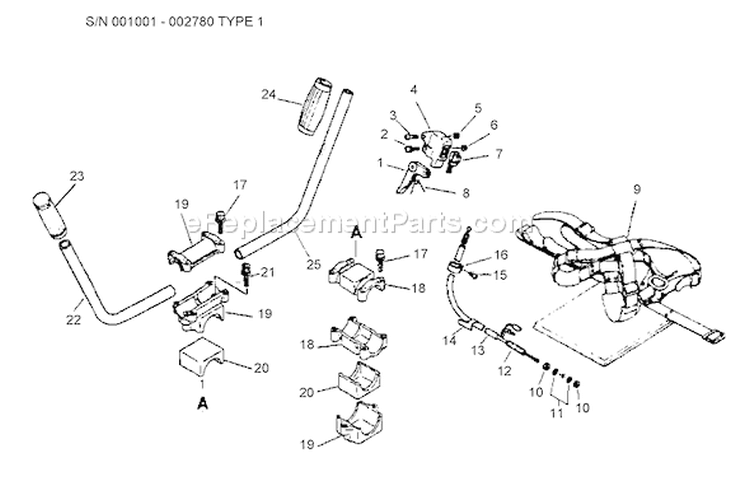 Part Location Diagram of 35130140530 Echo Bracket Asy