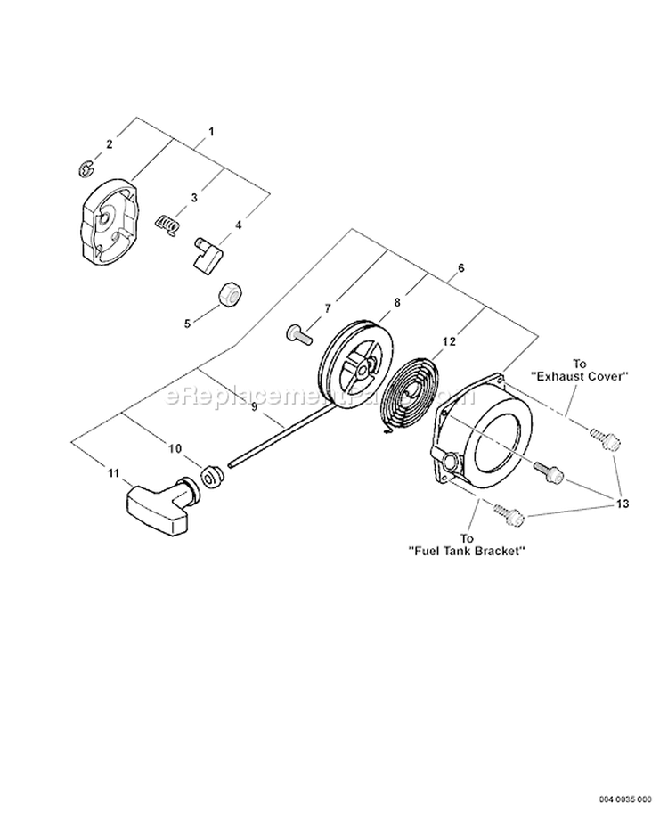 Page P Diagram and Parts List for SRM-400U 03001001-03004773 Echo Trimmer