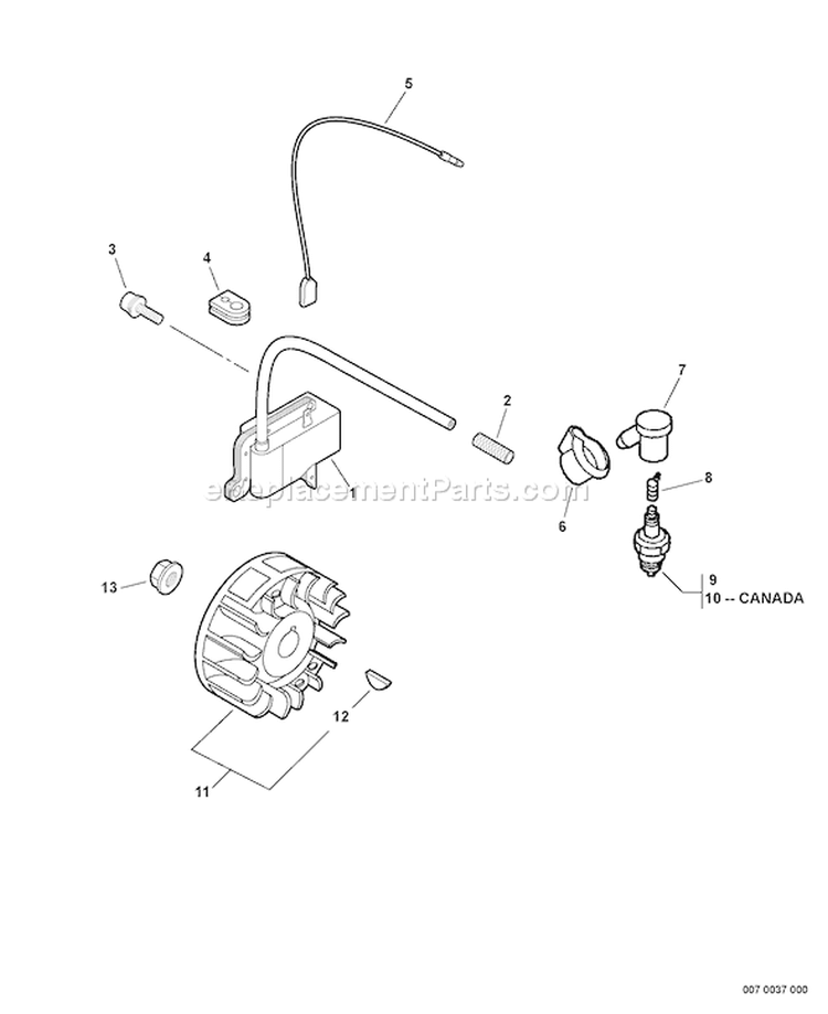Page I Diagram and Parts List for SRM-400U 03001001-03004773 Echo Trimmer
