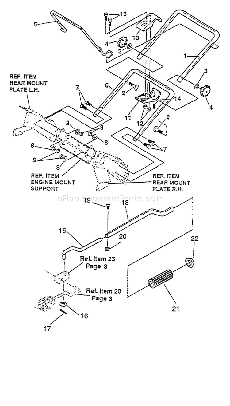Page E Diagram and Parts List for ST-4500 After S/N 5001181329934 Echo Snow Blower