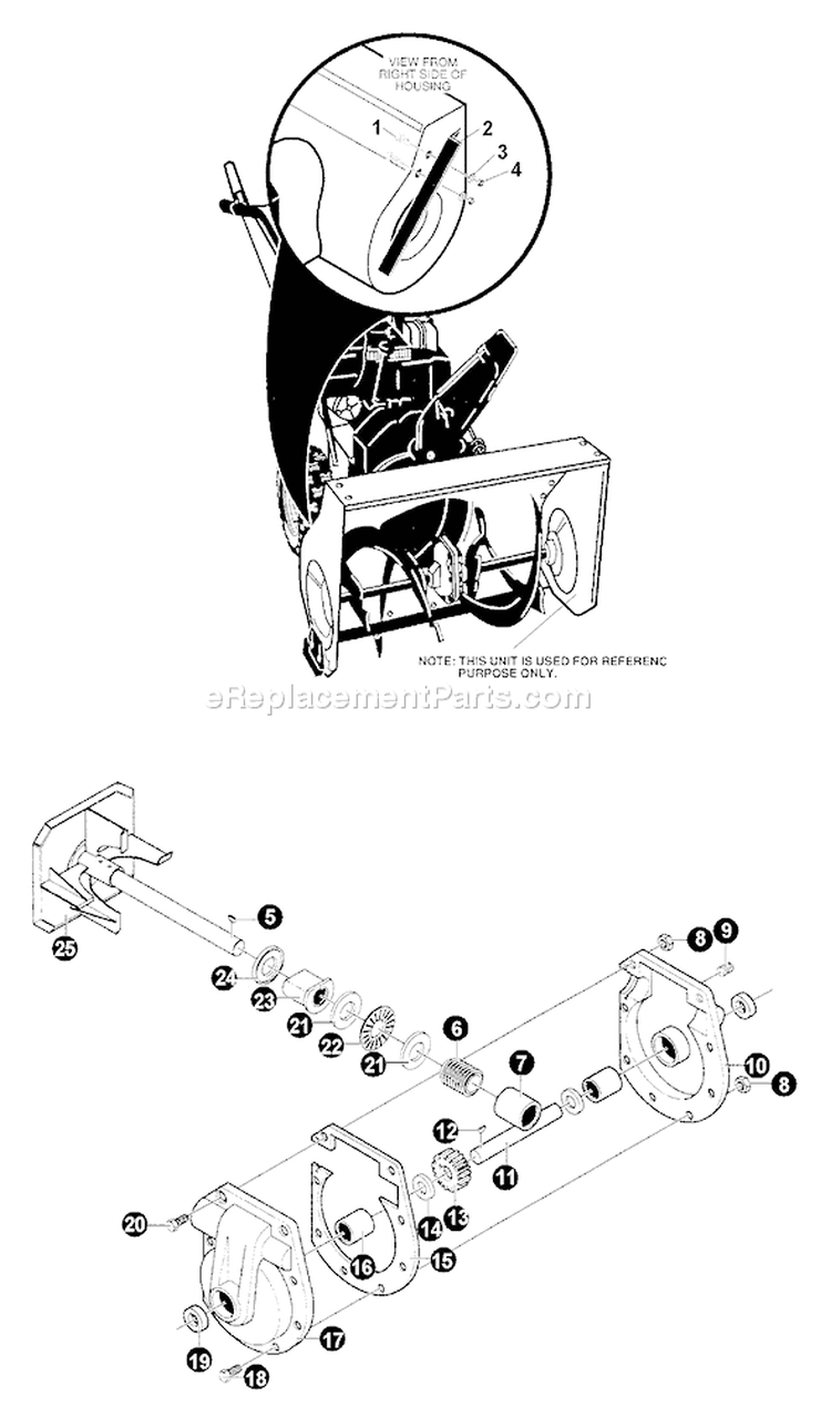 Page I Diagram and Parts List for ST-8027  Echo Snow Blower