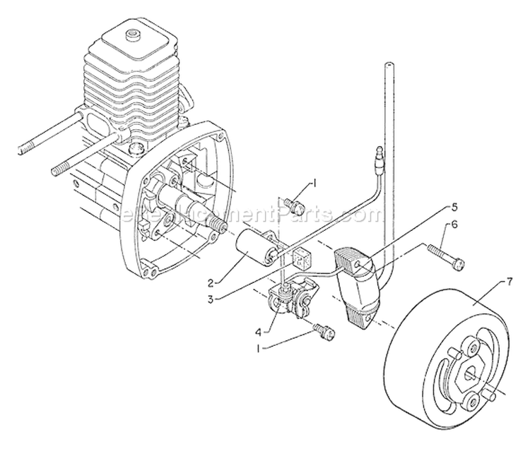Page C Diagram and Parts List for SV-3  Echo Engine