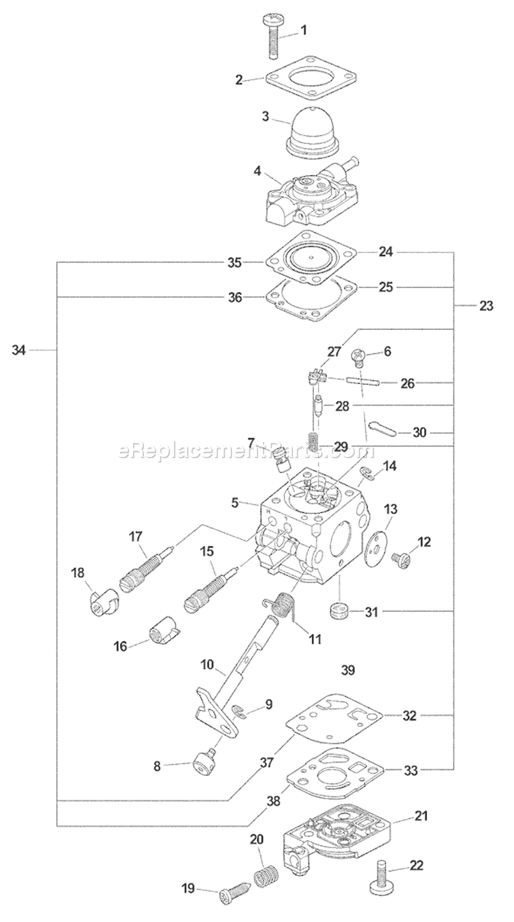 Page A Diagram and Parts List for SV-5C/1 08001001-08999999 Echo Engine