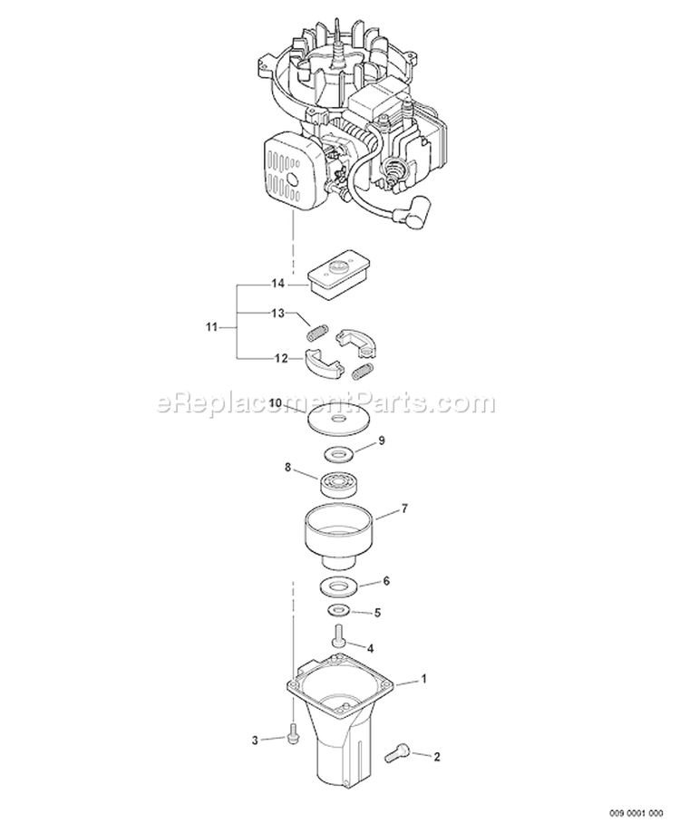 Page B Diagram and Parts List for SV-6/2 36001001-36999999 Echo Engine