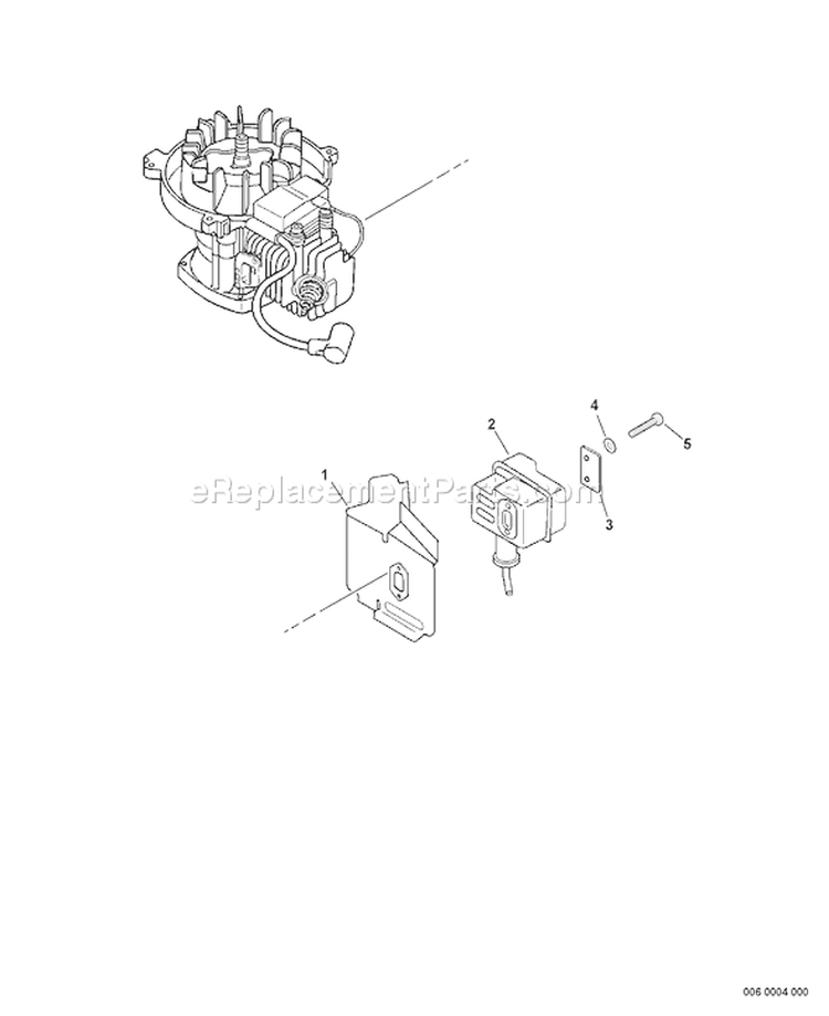 Page E Diagram and Parts List for SV-6/2 36001001-36999999 Echo Engine