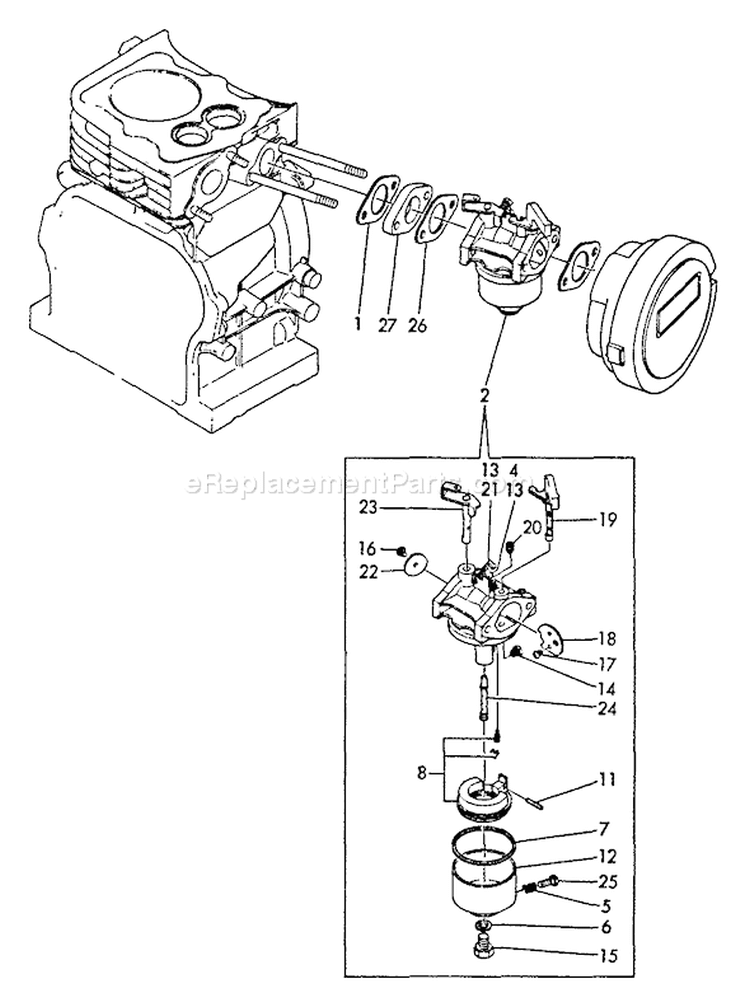 Page C Diagram and Parts List for TP-2000  Echo Water Pump