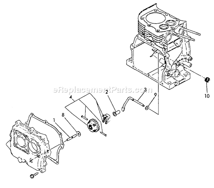 Page K Diagram and Parts List for TP-3000  Echo Water Pump