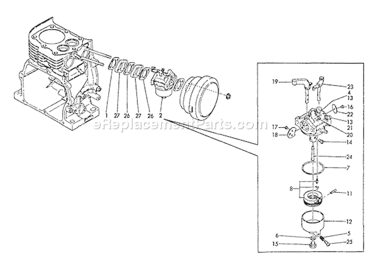 Page C Diagram and Parts List for TP-3000  Echo Water Pump