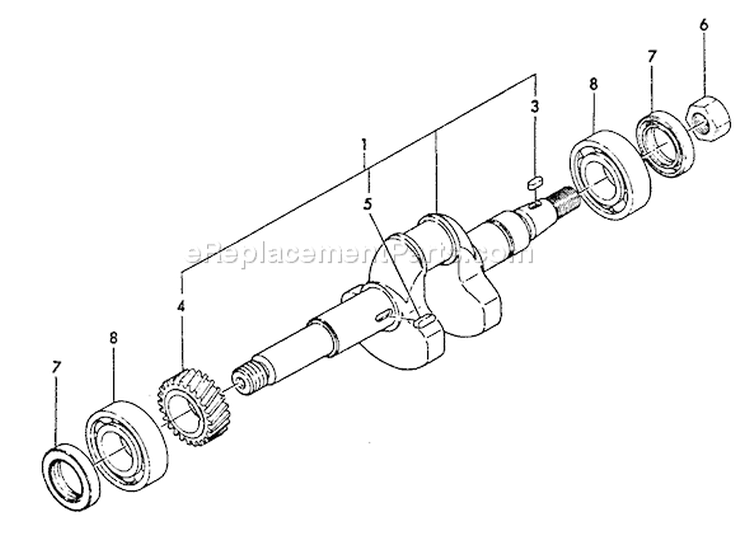 Page D Diagram and Parts List for TP-3000  Echo Water Pump