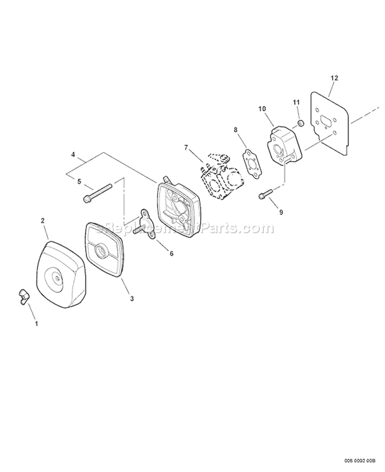 Page I Diagram and Parts List for WP-1000 Type 1 -010406-999999 Echo Water Pump