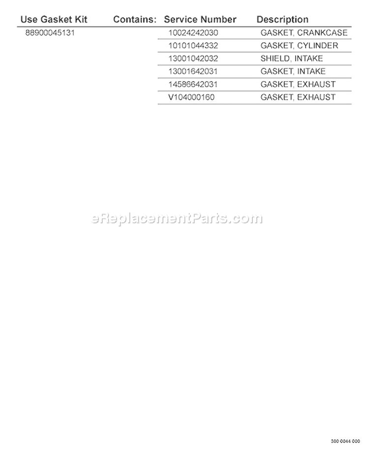 Page F Diagram and Parts List for WP-1000 Type 1E -501001-503211 Echo Water Pump