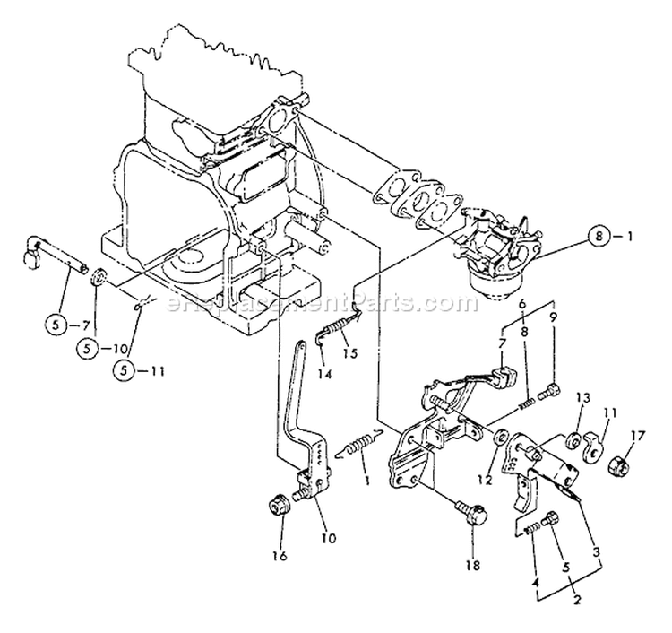 Page K Diagram and Parts List for WP-1500 After S/N 02432 Echo Water Pump