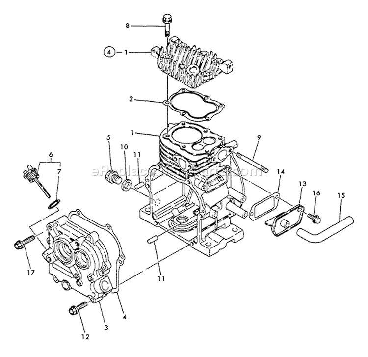 Page D Diagram and Parts List for WP-1500 After S/N 02432 Echo Water Pump