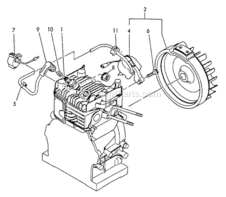 Page L Diagram and Parts List for WP-2000 After S/N A1010 Echo Water Pump