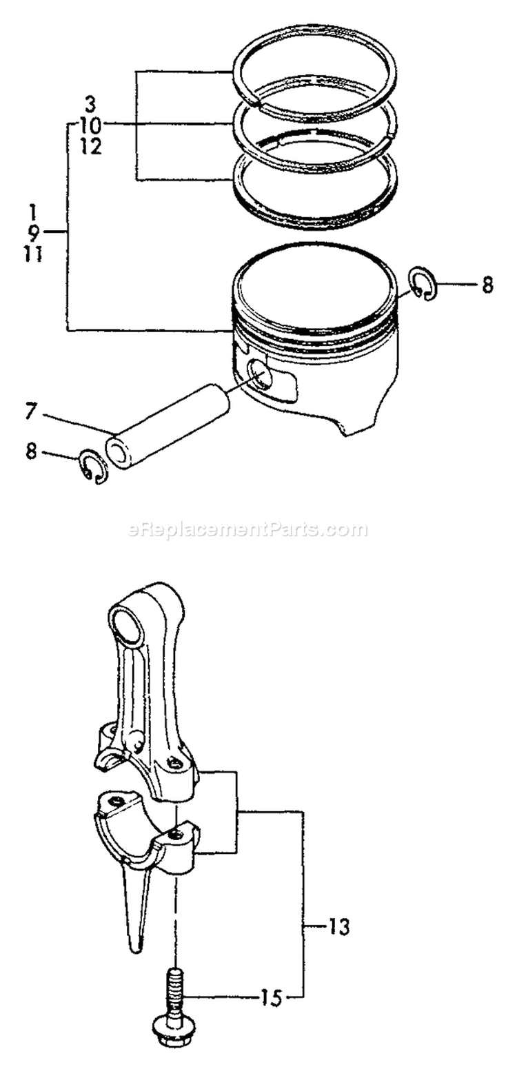 Page P Diagram and Parts List for WP-2000 After S/N A1010 Echo Water Pump