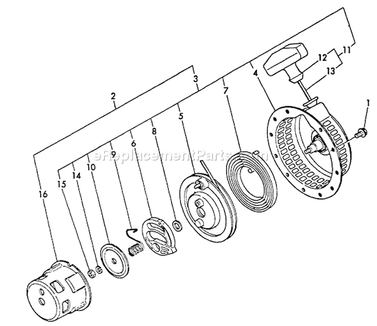 Page Q Diagram and Parts List for WP-2000 Before S/N A1009 Echo Water Pump